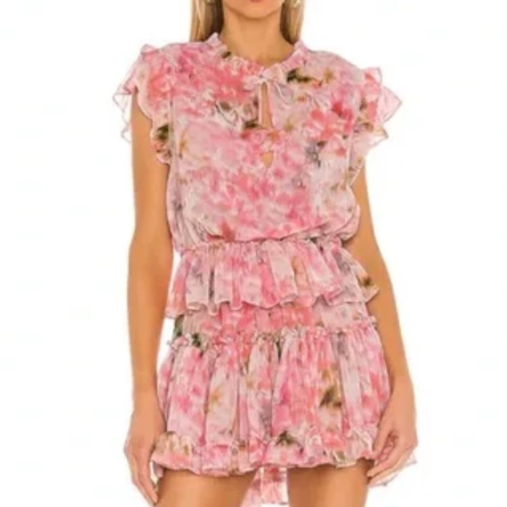 Lilian Dress in Taza Floral MISA Los Angeles
